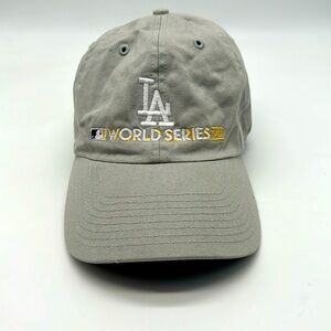Los Angeles Dodgers World Series 2017 Gray 47 Brand Adjustable Baseball Cap Hat